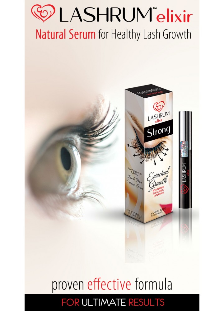 #Lashrum СТРОНГ Elixir - сироватка Еліксир для росту вій 