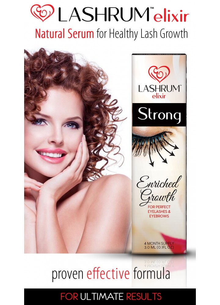 #Lashrum СТРОНГ Elixir - сироватка Еліксир для росту вій 