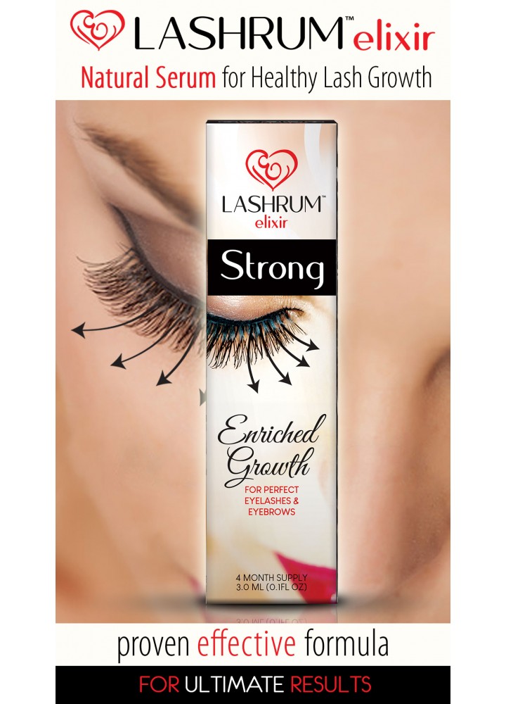 #Lashrum СТРОНГ Elixir - сироватка Еліксир для росту вій 