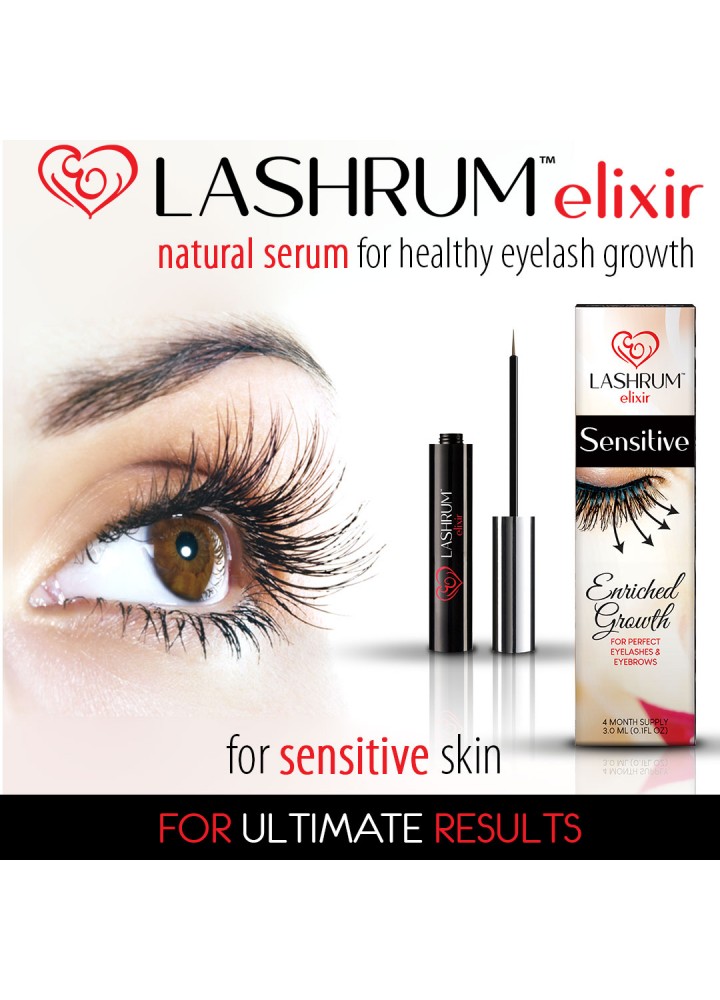 #Lashrum SENSITIVE Elixir - сироватка Еліксир для чутливих очей