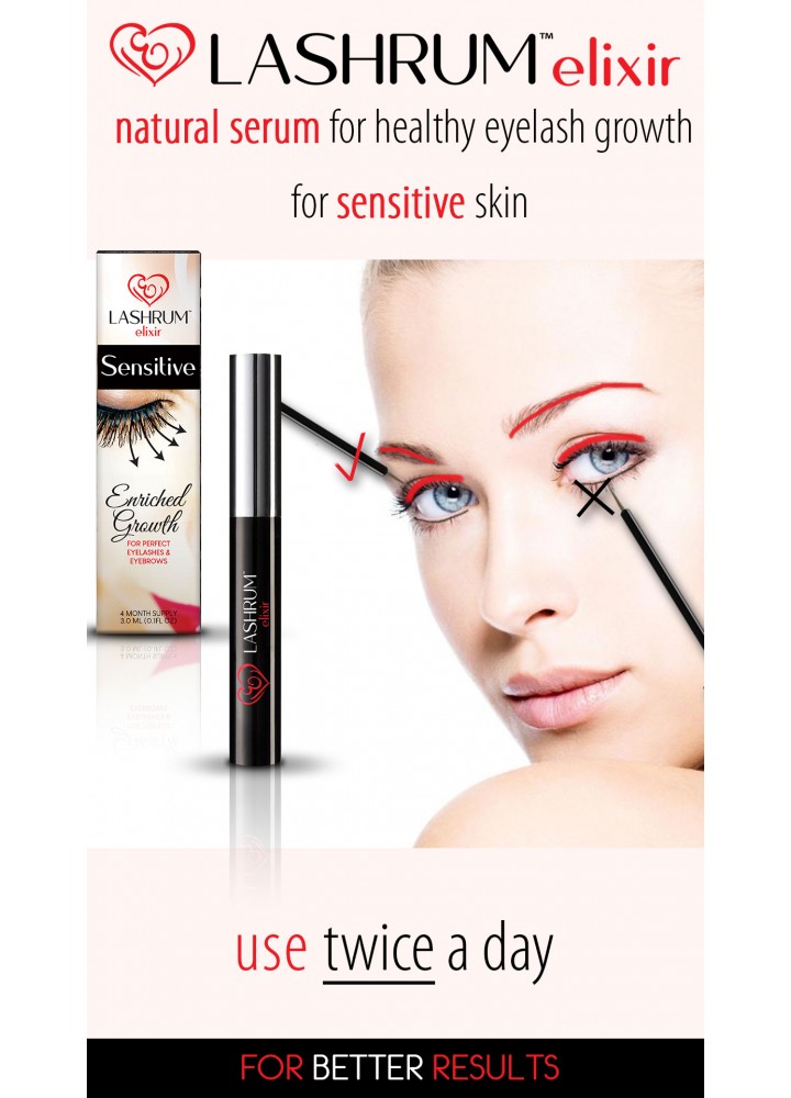 #Lashrum SENSITIVE Elixir - сироватка Еліксир для чутливих очей