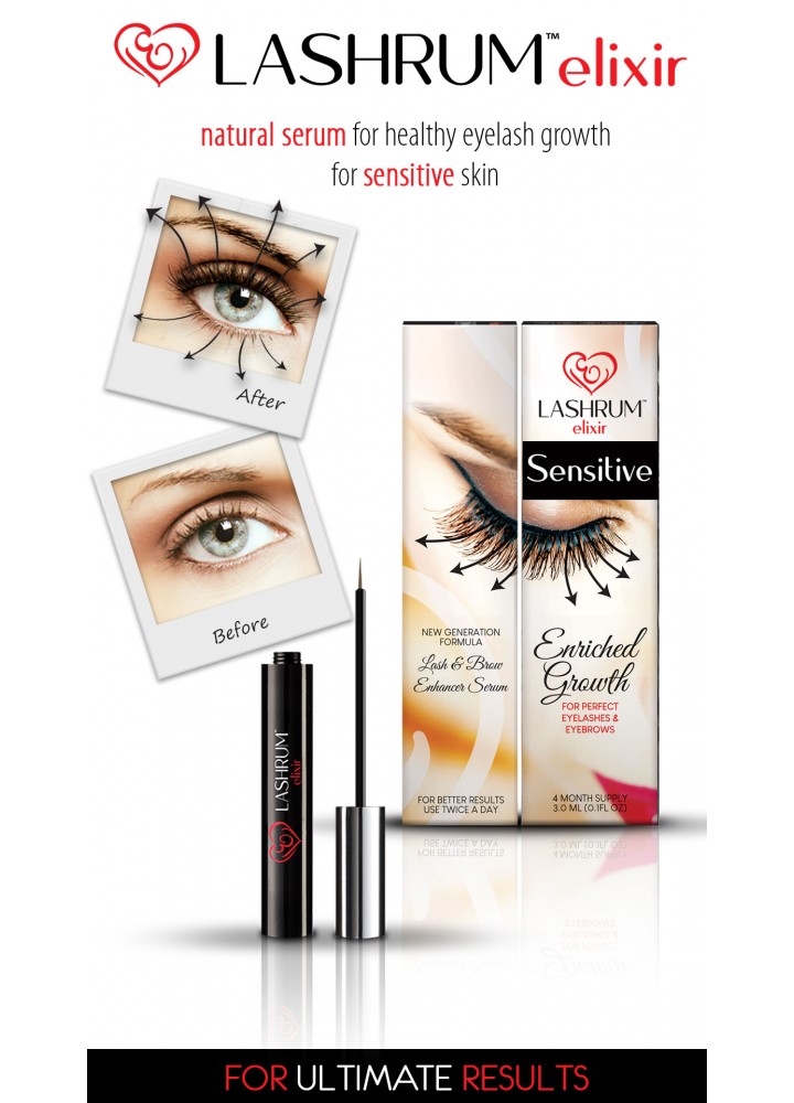 #Lashrum SENSITIVE Elixir - сироватка Еліксир для чутливих очей
